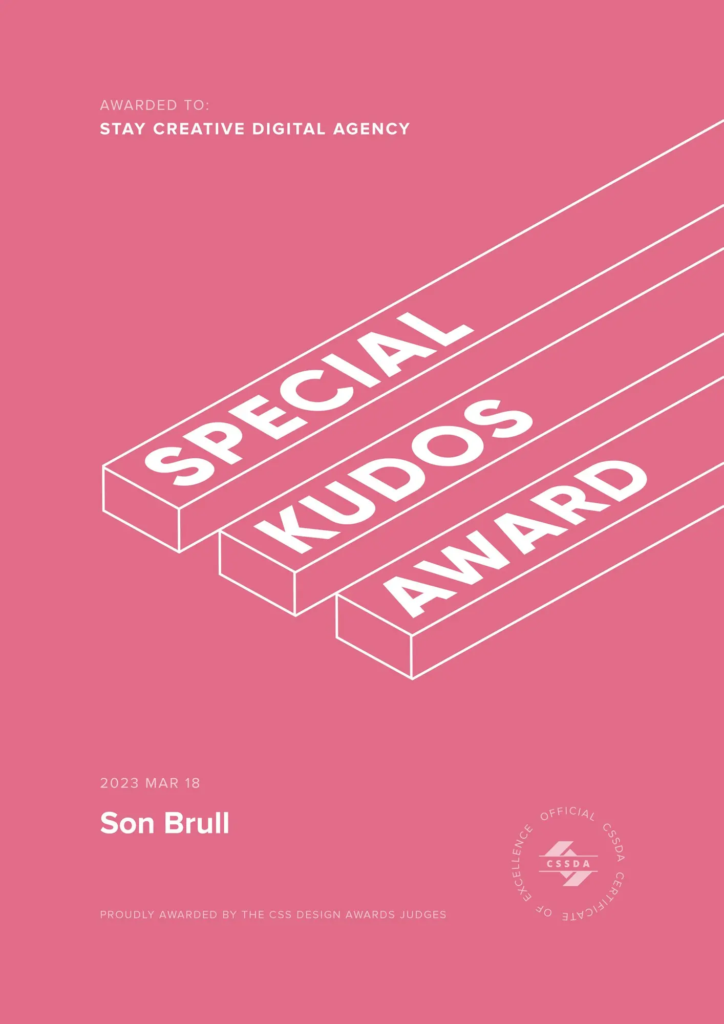 Special Kudos Award